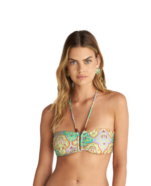 'LILA DAMASK' ΣΤΡΑΠΛΕΣ ΜΑΓΙΟ ΜΠΙΚΙΝΙ ΤΟΠ ΜΕ ΣΟΥΡΑ ΑΝΩ ΜΕΡΟΣ